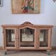 Vintage display cabinet in light wood