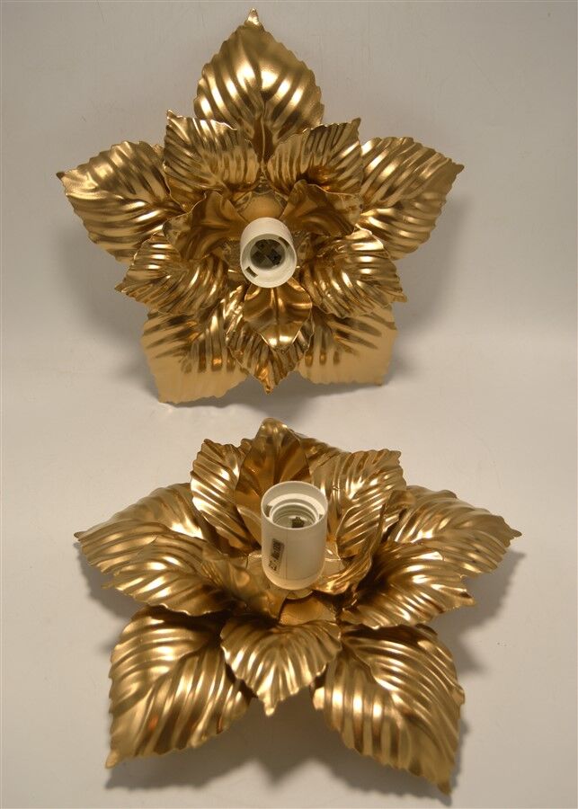 Duo d'appliques fleurs