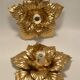 Duo d'appliques fleurs