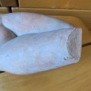 Female nude sculpture in terracotta signed Jean Portal.
