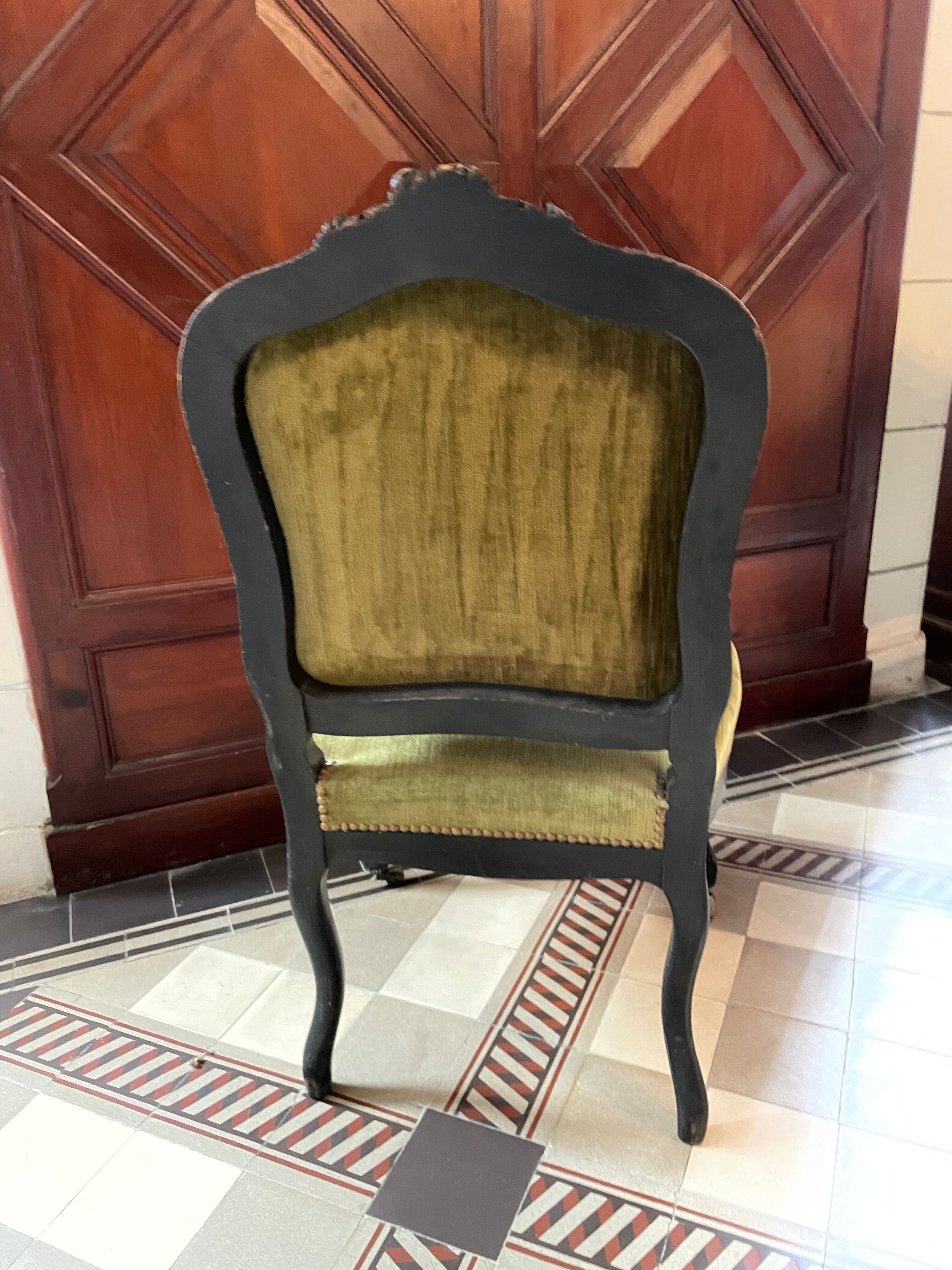 Napoleon III bench and chairs