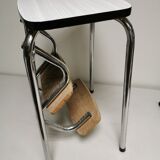 Stool / step stool 3 steps in vintage formica