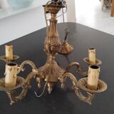 Brass chandelier