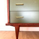 Compass leg chest of drawers in fig tree green