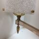 Perspex, brass and plexiglass chandelier from the 1960s