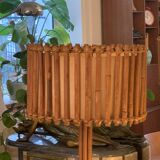 Rattan tripod lamp 1950 H47