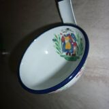 Enamelled sheet metal ladle