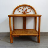 Vintage rattan bedside