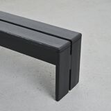 Solid pine bench, Les Arcs, circa 1973