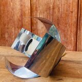 Applique space age chromé