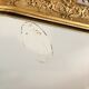 Miroir ancien Louis Philippe doré à fronton