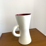 Saint Clément ceramic diabolo pitcher vase 1950