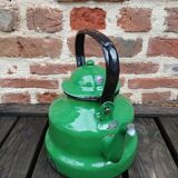 Enameled sheet metal teapot