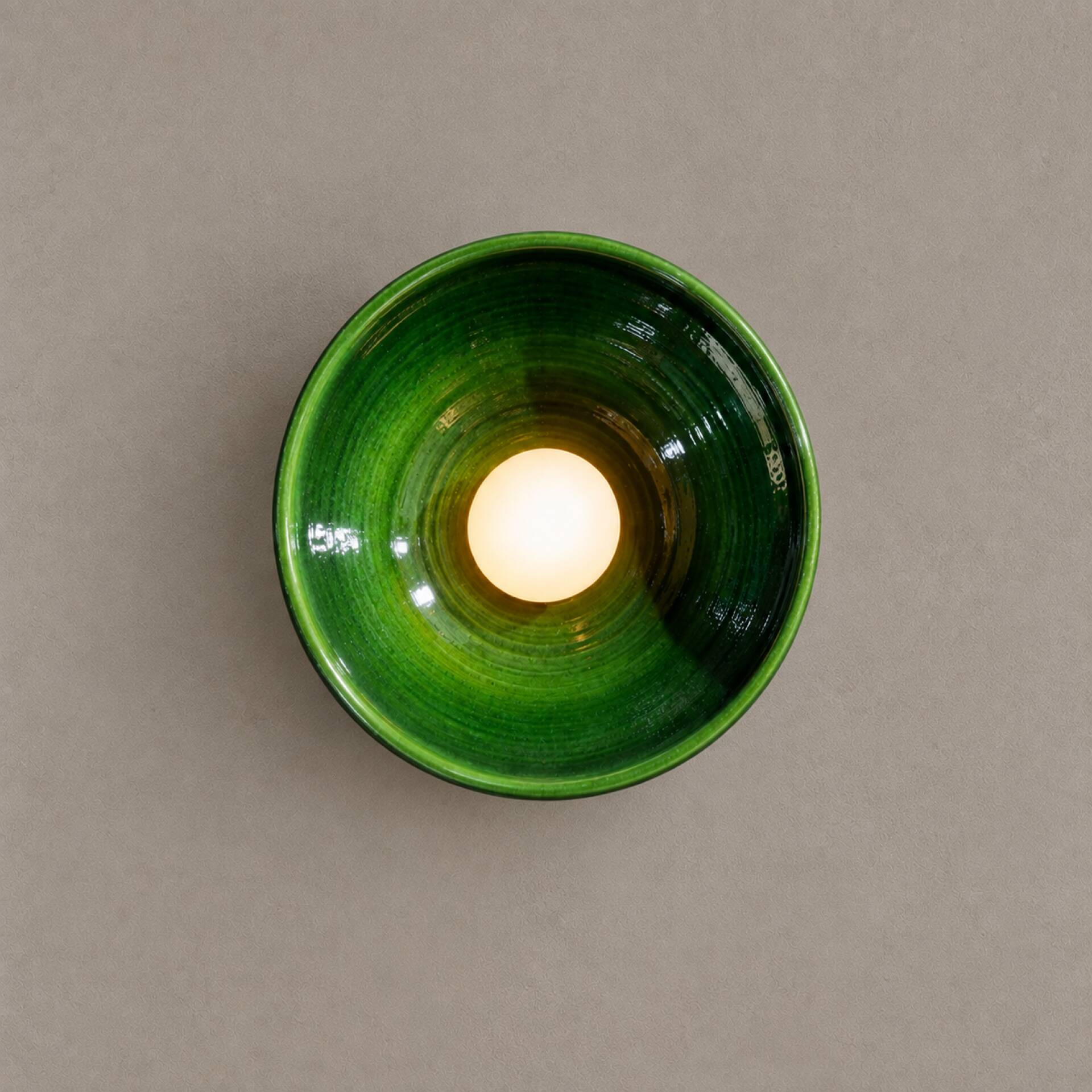 Grande applique ou suspension verte zellige