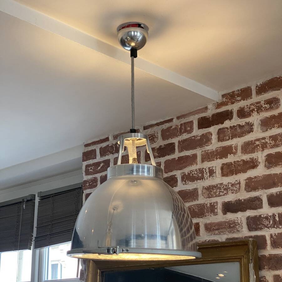 Pair of Original BTC England Titan Pendant Lights, Size 1