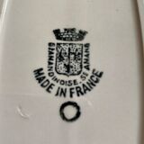 Plat de service st Amand Art Déco rose pâle
