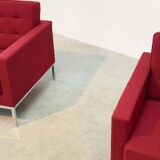 Set of two Florence Knoll lounge chairs