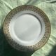 6 plates in limoges porcelain pattern old floral frieze