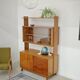 High sideboard, wooden display cabinet by Frantisek Jirak – 1960
