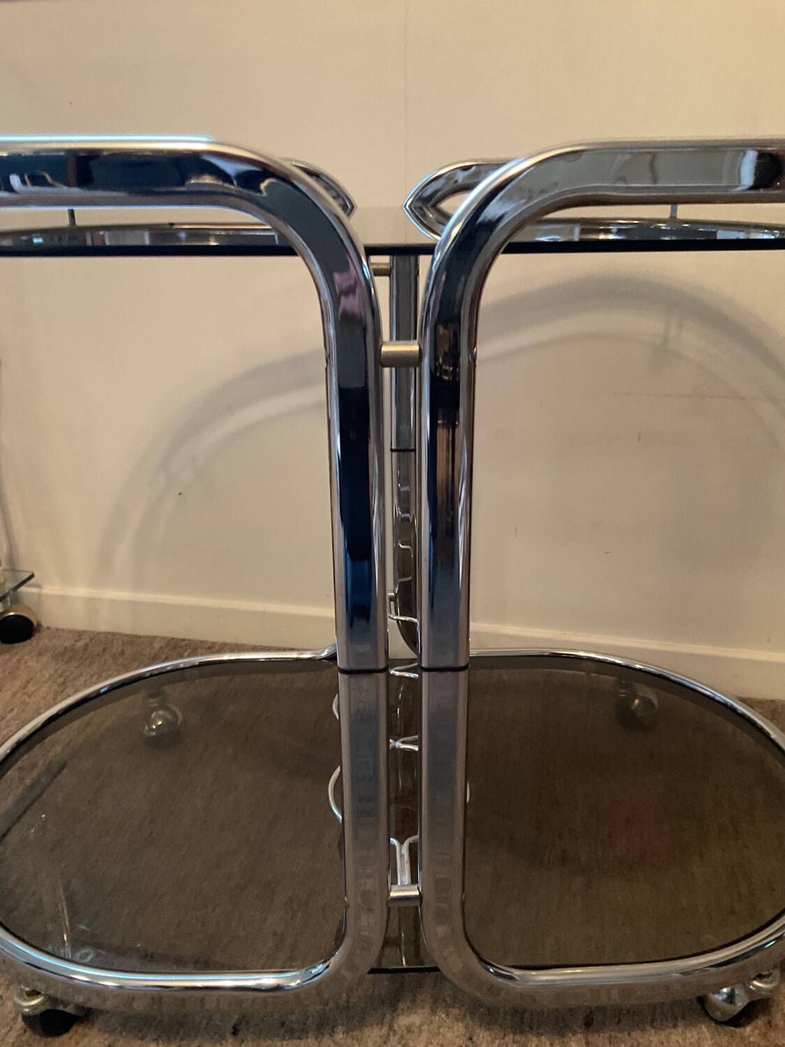 70s bar trolley on wheels