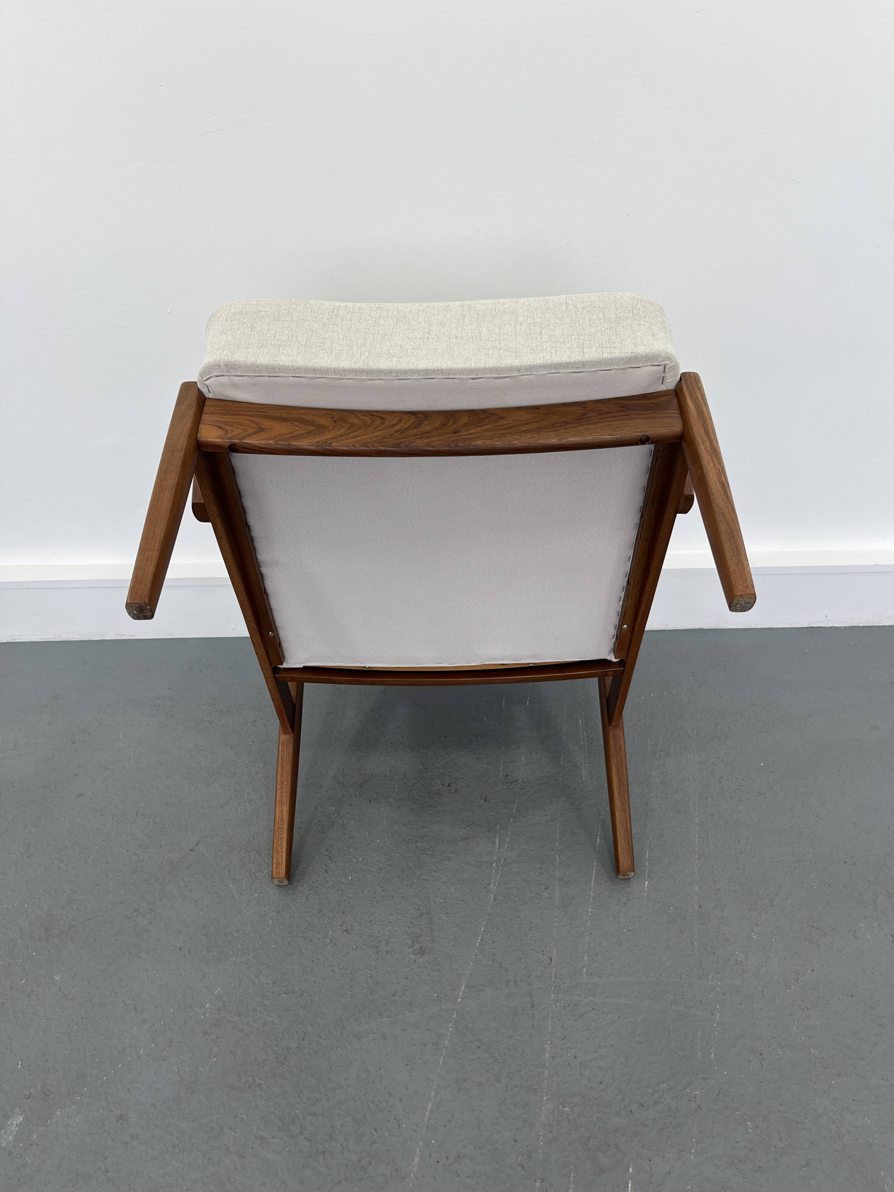 Vintage danish teak lounge chair, 1970s