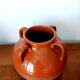 Vintage glazed pottery vase