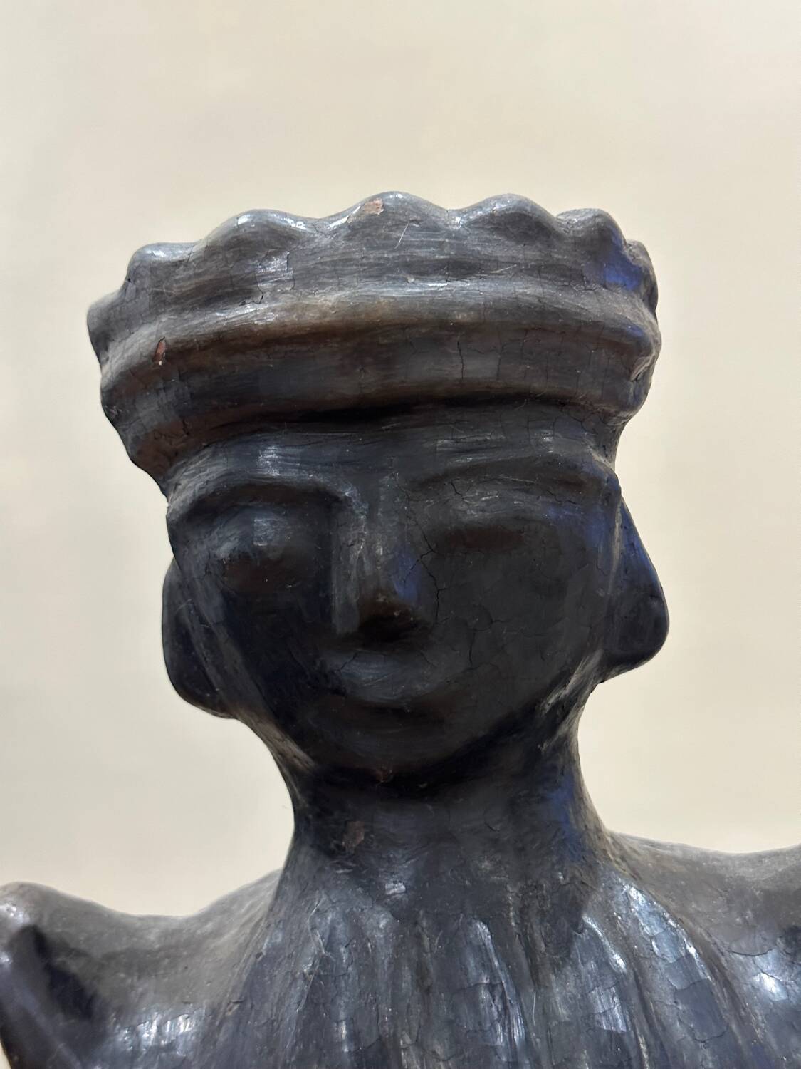 Handcrafted terracotta statuette