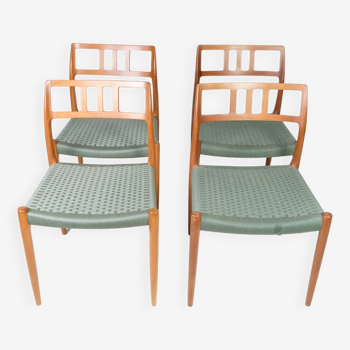 Set Of Four Dining Chairs Model 79 Niels O. Møller