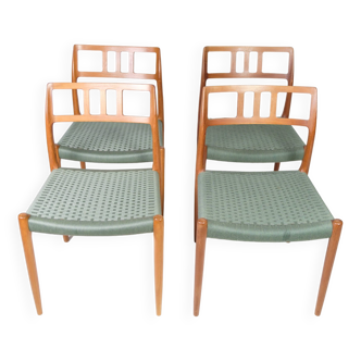 Set Of Four Dining Chairs Model 79 Niels O. Møller