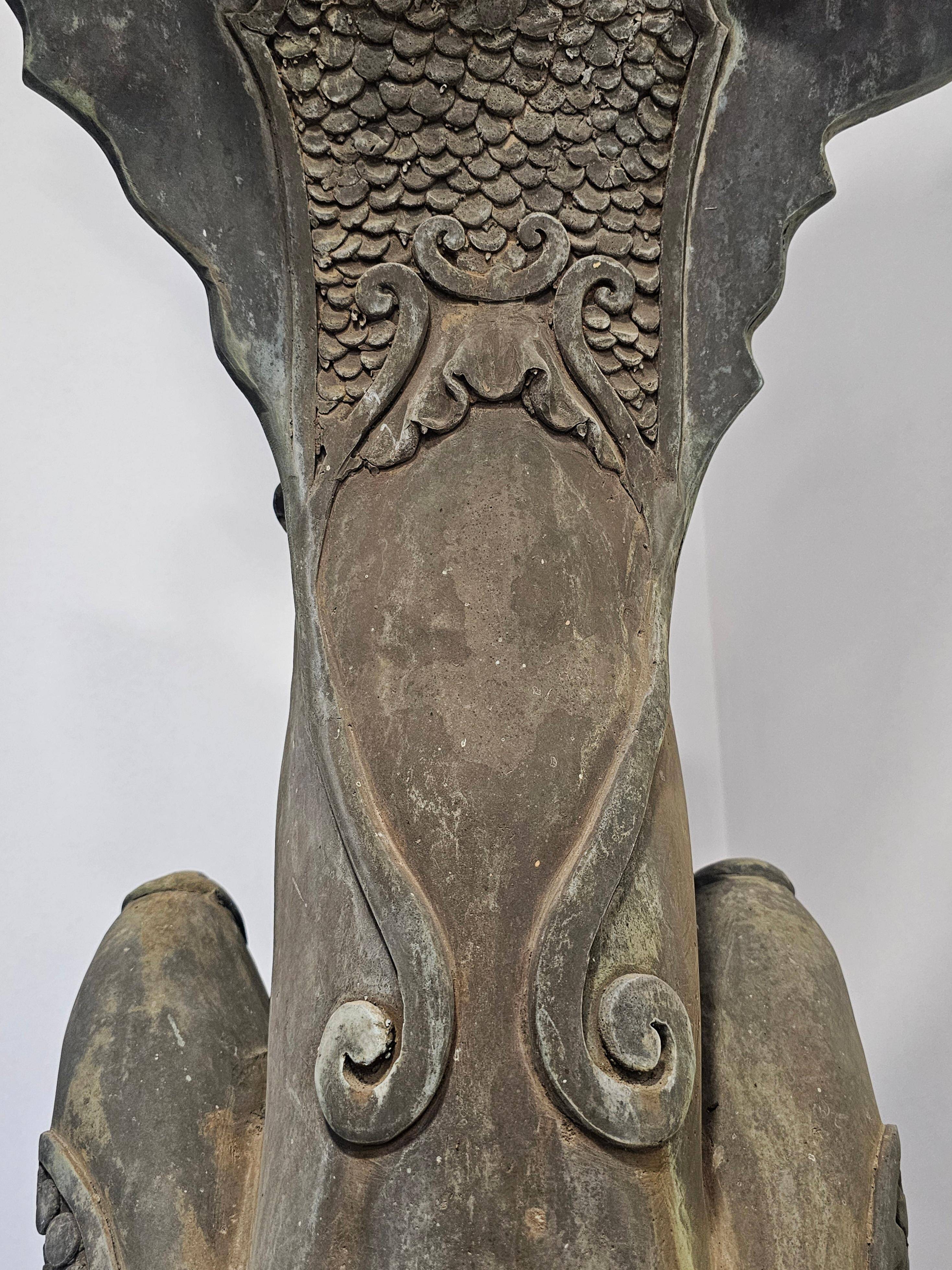 Empire style bronze jardinières, bronze and marble, 1805