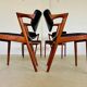 Danish vintage Kai Kristiansen model 42 chairs for Schou Andersens Møbelabrik