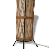 Old lamp rattan wicker vintage