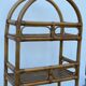 Vintage italian bamboo and rattan shelving unit