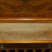 Flamed walnut sideboard for 36 bottles with drawer