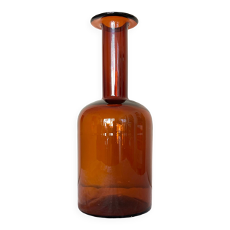 Holmegaard Gulvase by Otto Brauer 1960s Amber