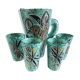 Orangeade set signed Borty, Vallauris, 50's