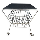 1950s rolling magazine rack