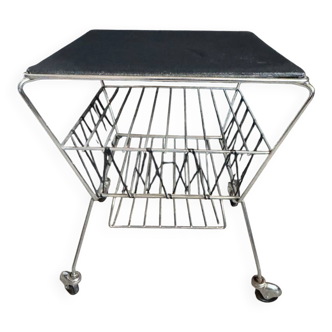 1950s rolling magazine rack