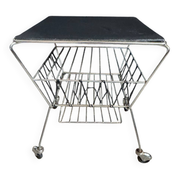 1950s rolling magazine rack