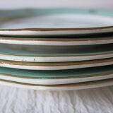 6 flat plates from Moulin des loups in good condition