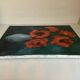 Large painting of a bouquet of flowers, oil on canvas, signed.