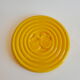 Vintage art deco duck yellow slip coaster
