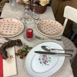 Plat ancien artisanal made in france digoin