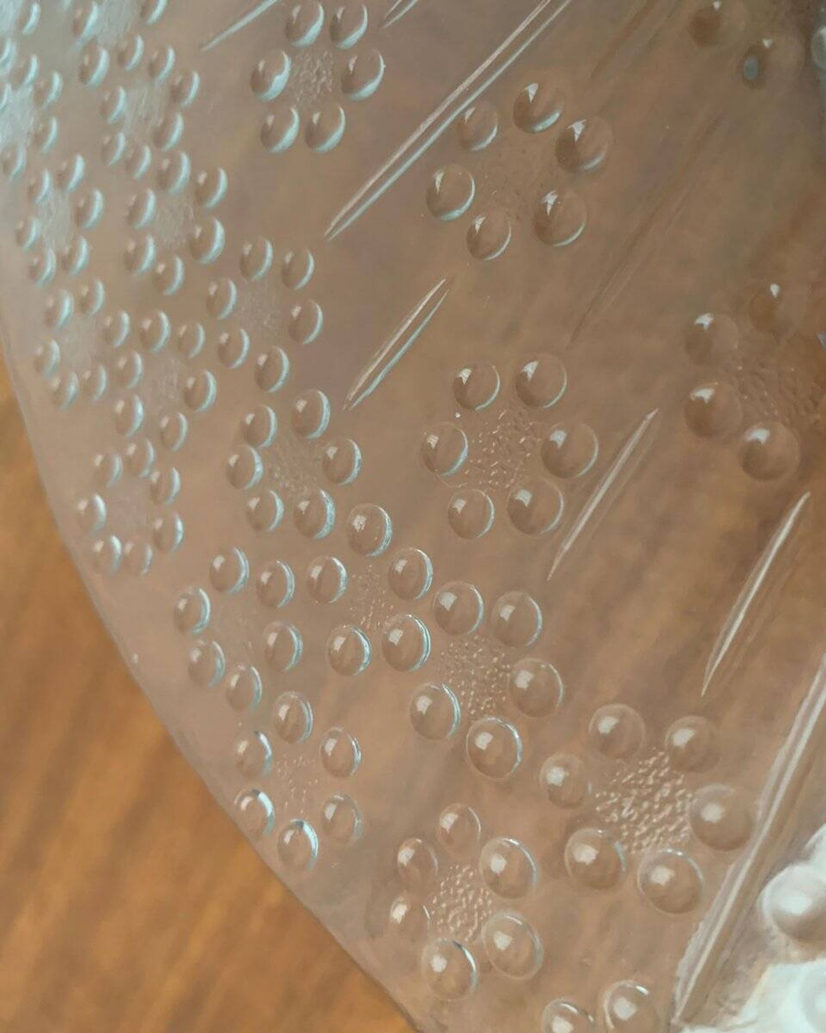 Plateau à gâteau en verre scandinave vintage