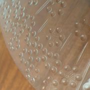 Plateau à gâteau en verre scandinave vintage