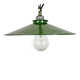 Industrial Green Enamel Light, 1950s