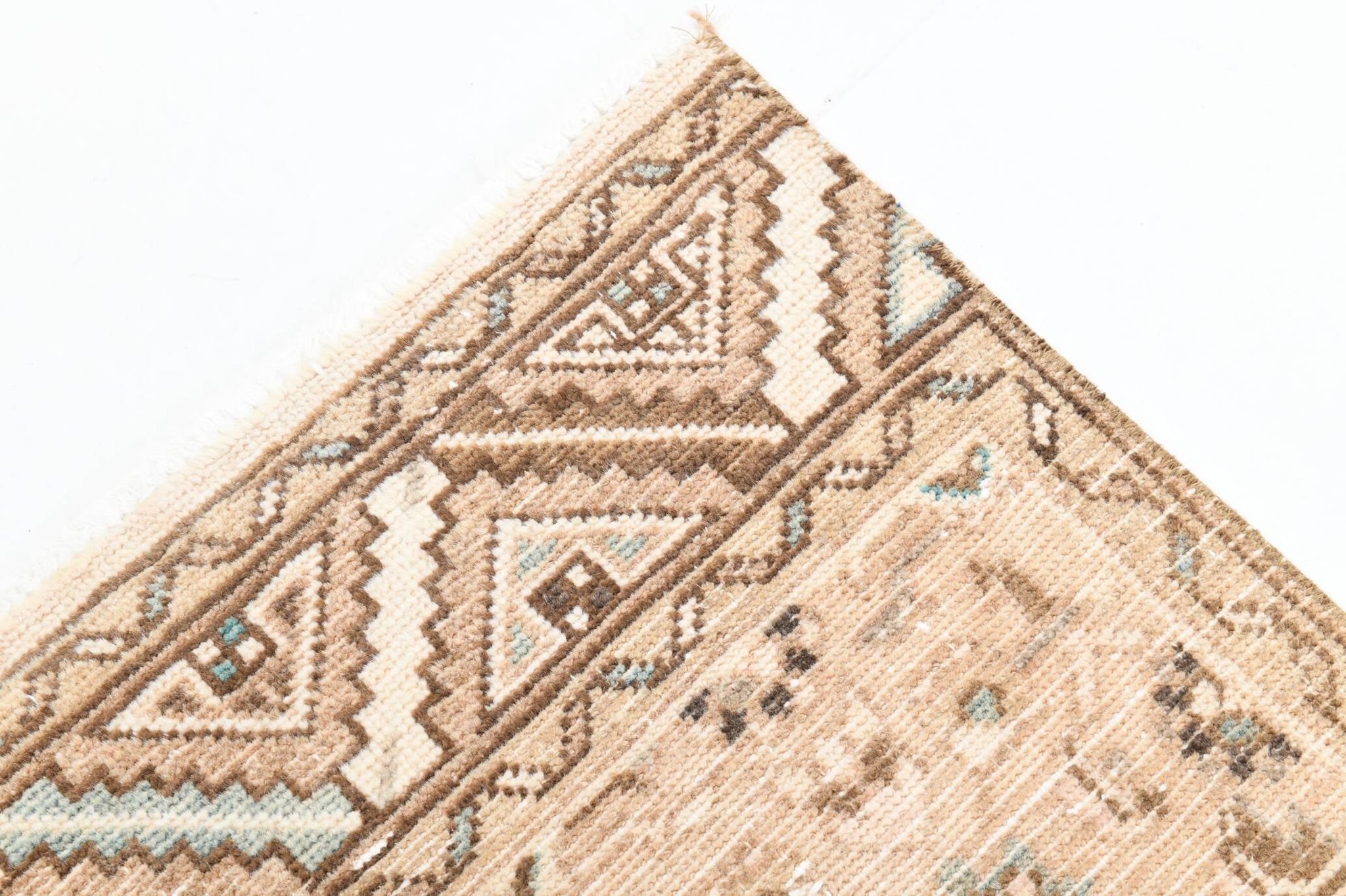 3x10 Nuances De Beige Tapis Terrestre Persan, 81x295Cm