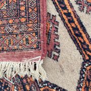 Tapis vintage pakistan dessins bokhara fait main 124x186 cm