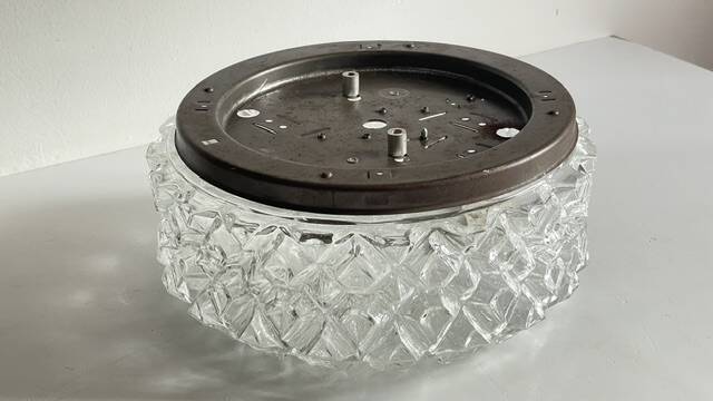 APPLIQUE Semi-Crystal Ceiling Light 1950s
