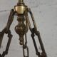 Bronze chandelier and glass paste